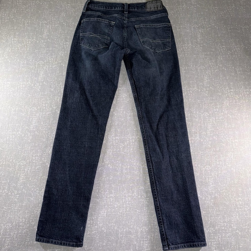 Signature By Levi Strauss & Co Jeans Mens 28x30 Blue S37 Slim Straight Denim